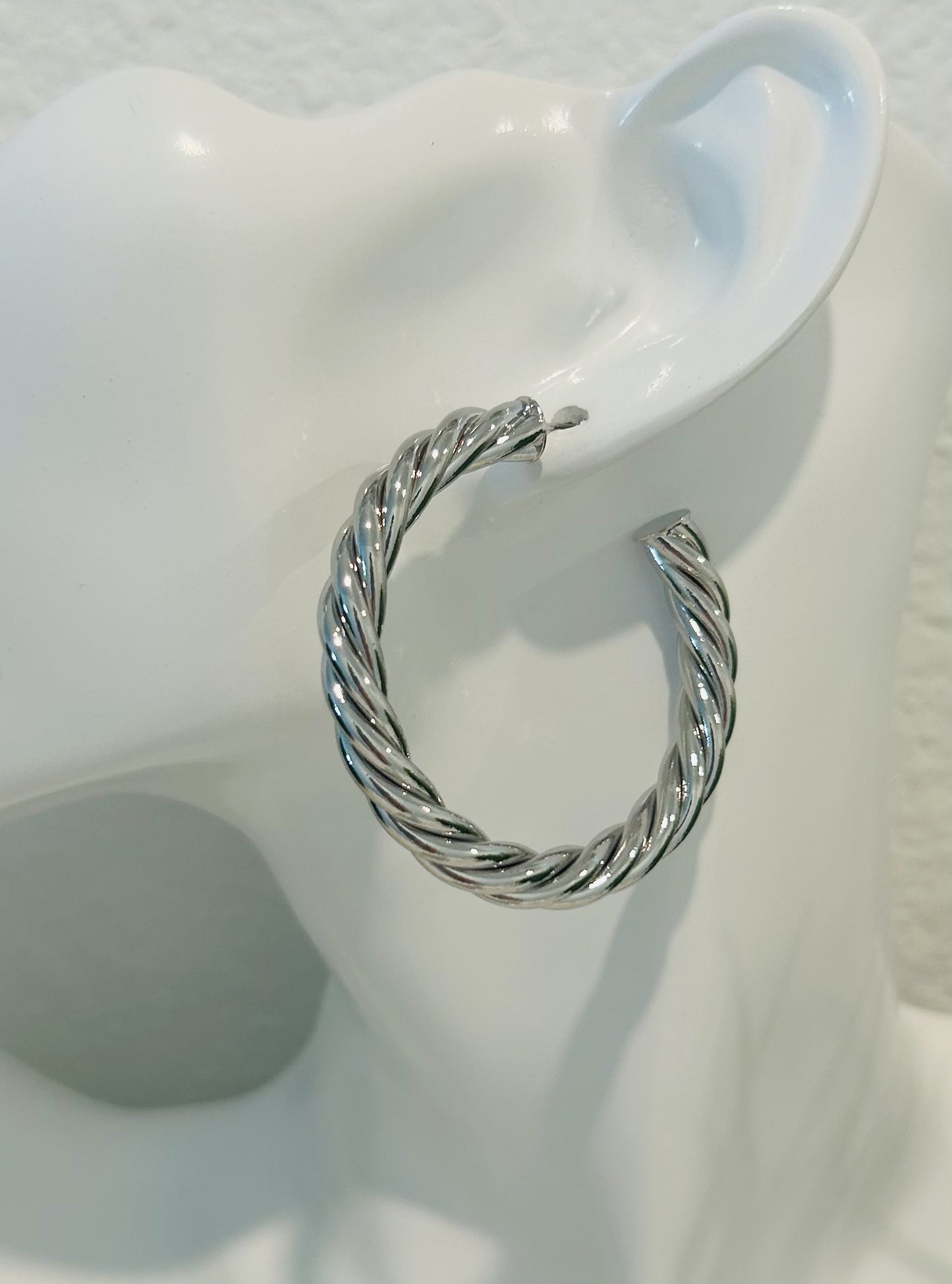 Trendy C-Shape Hoop Earrings