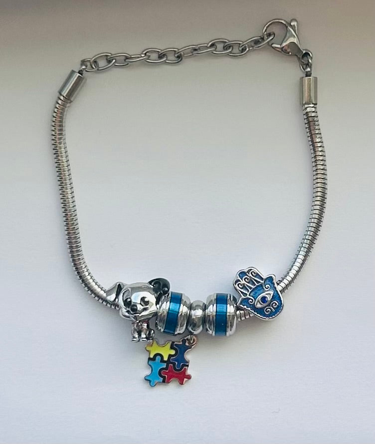 Autism Reassemble Charms Bracelet