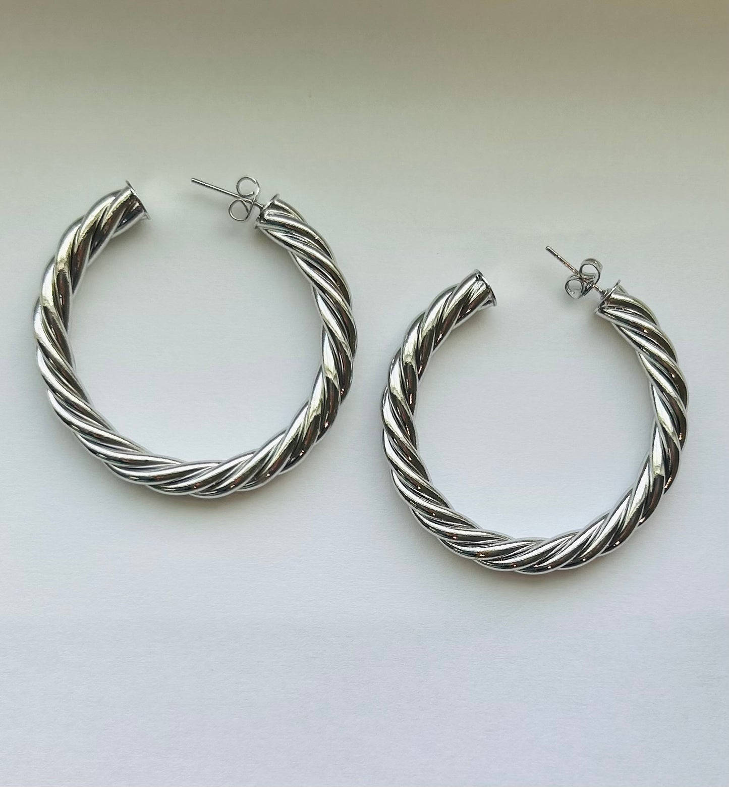 Trendy C-Shape Hoop Earrings