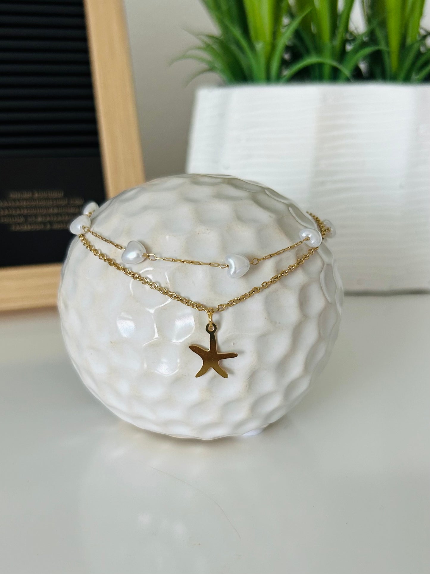 Starfish Golden Anklet